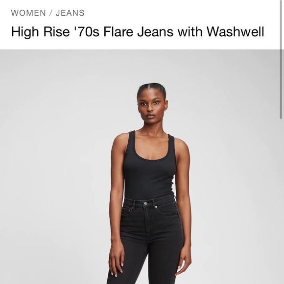 Gap high rise 70s flare jeans sz 29 tall NWT - Picture 2 of 2